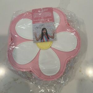 LYNN LILLY Flower Power Purse Pink and White Flower Bag Accessory